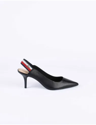 TOMMY STRAP MID HEEL PUMP