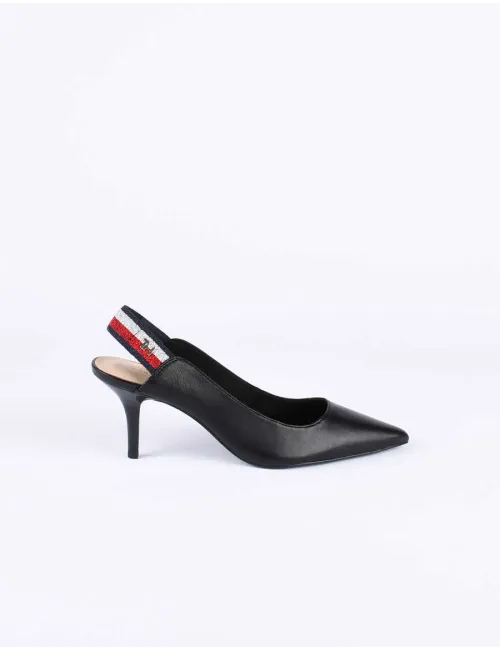 TOMMY STRAP MID HEEL PUMP