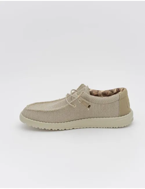 HEY DUDE     WALLY SOX BEIGE 