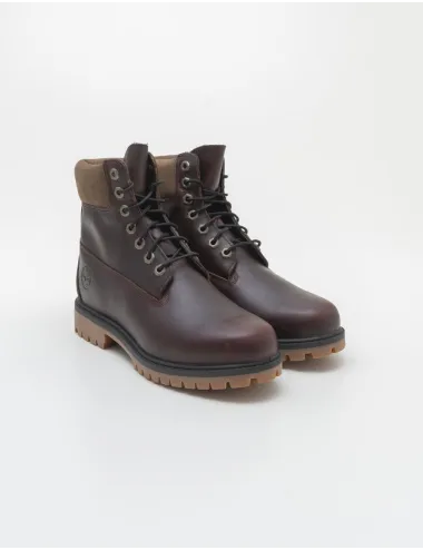 TIMBERLAND HERITAGE 6 IN LACE WATERPROOF BURGUNDY FULL GRAIN