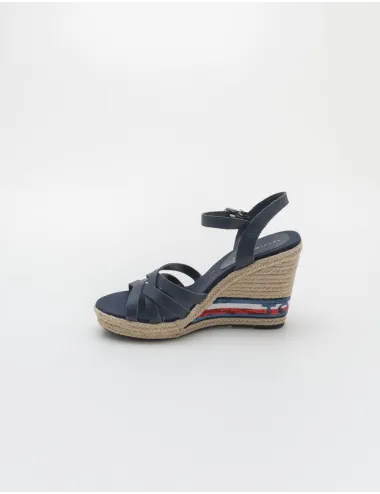 TOMMY HILFIGER TOMMY SEQUINS HIGH WEDGE SANDAL