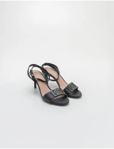 TOMMY  HILFIGER  TH HARDWARE MID HEEL SANDAL