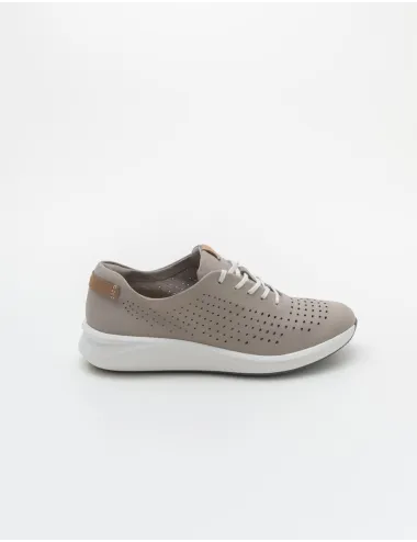 CLARKS  UN RIO TIE STONE NUBUCK