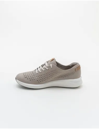 CLARKS  UN RIO TIE STONE NUBUCK