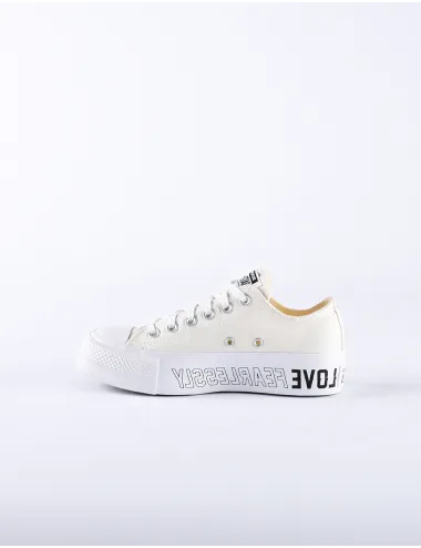 CONVERSE LOVE FEARLESSLY PLATFORM CHUCK TAYLOR ALL STAR LOW TOP 567312C