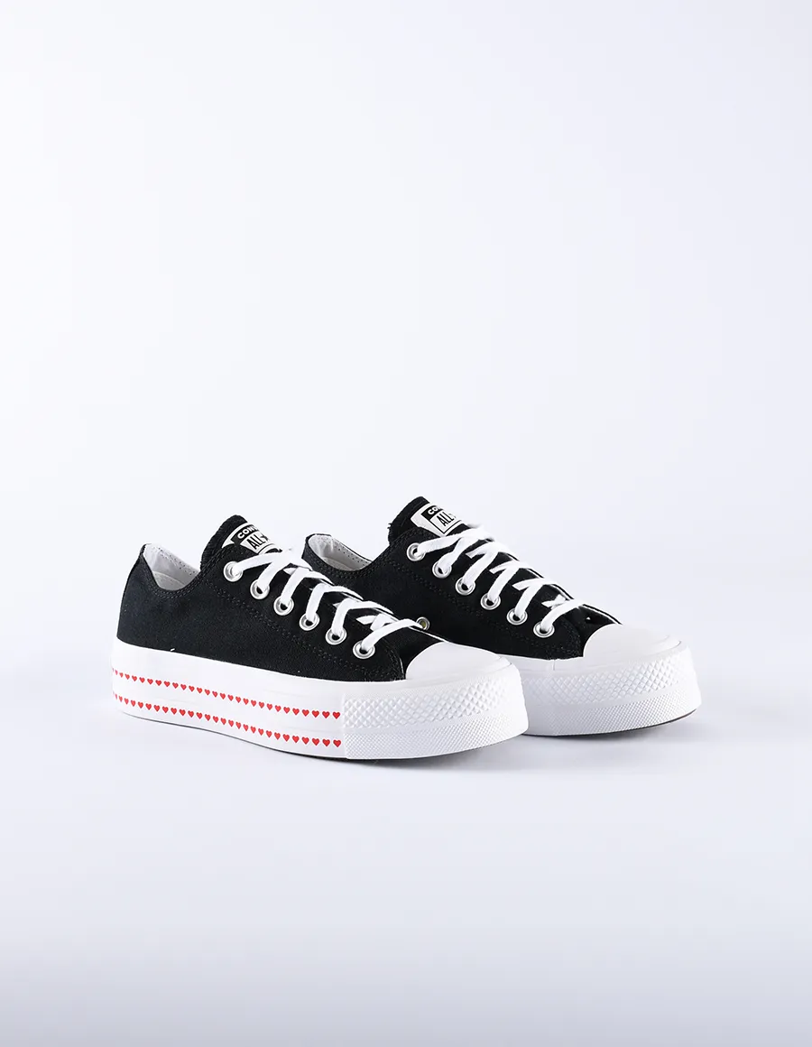 CONVERSE LOVE FEARLESSLY PLATFORM CHUCK TAYLOR ALL STAR LOW TOP 567158C